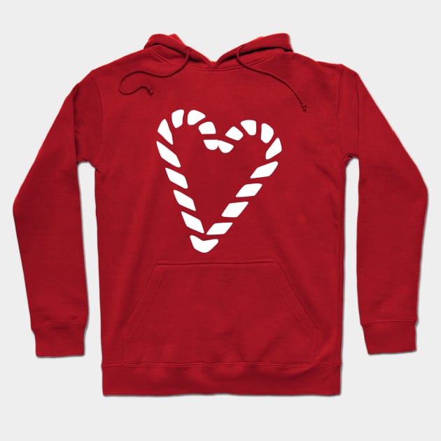 Candy cane heart Hoodie by ACGraphics